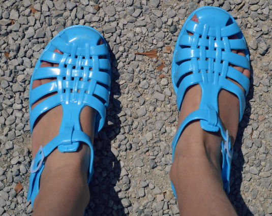 sun jelly sandals