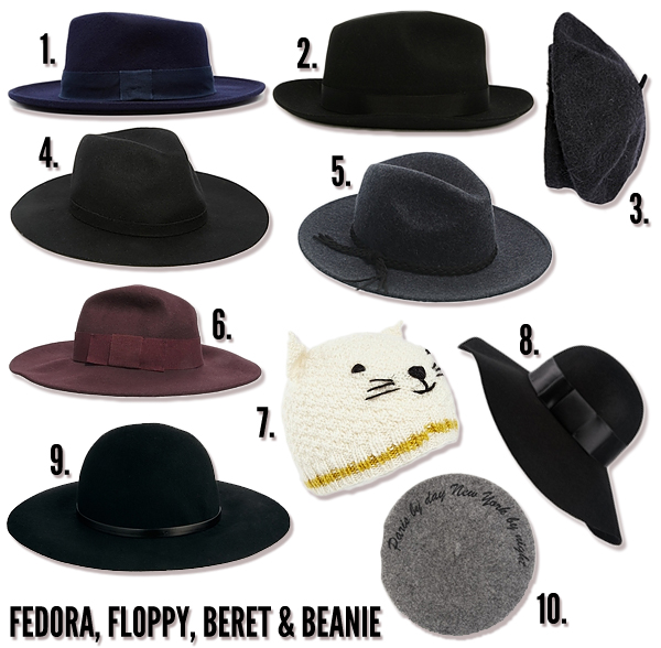 asos hats fedoras floppy hats berets beanies