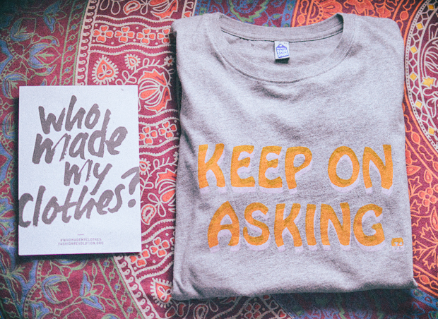 How to Keep on Asking - Ethical Fashion T-Shirts 