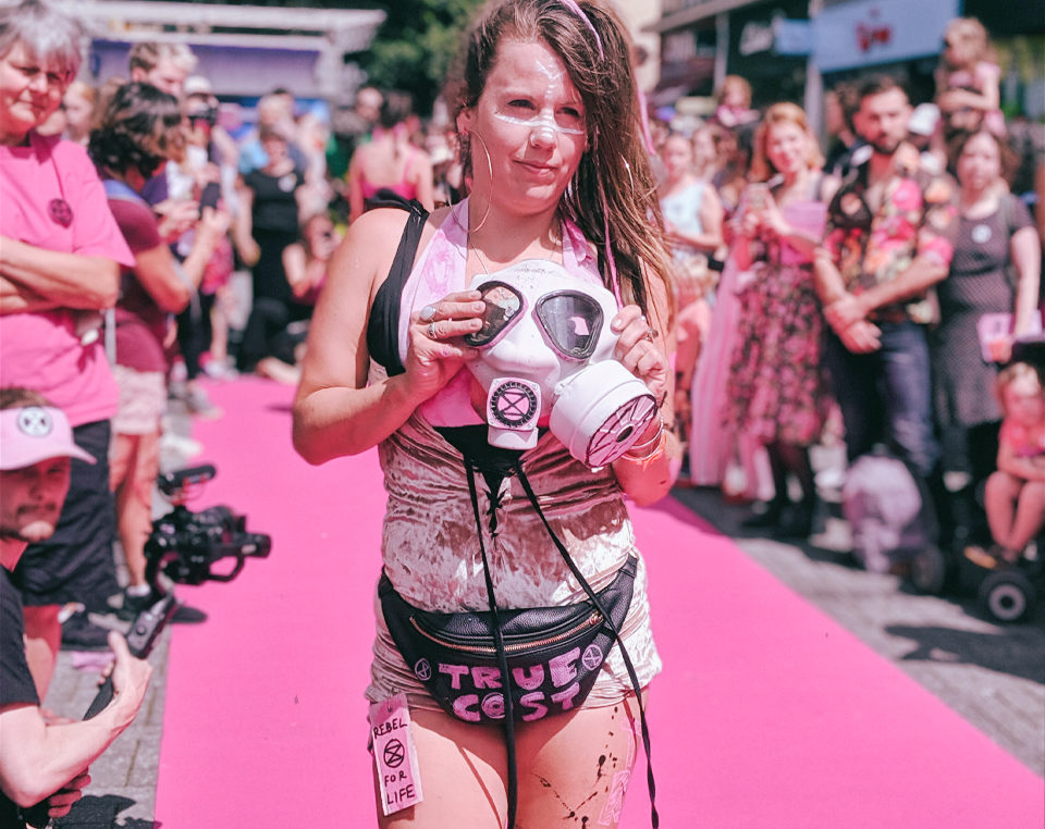 Extinction Rebellion at London Fashion Week SS20