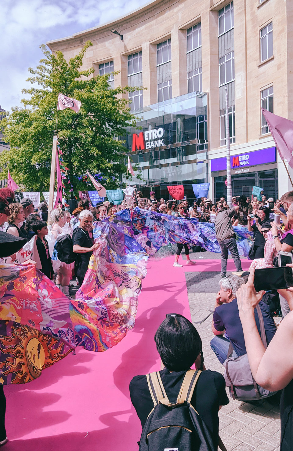 Extinction Rebellion at London Fashion Week SS20